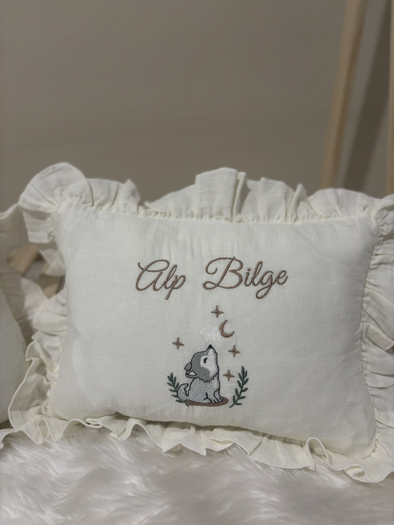 İsimli Bebek Yastığı Müslin