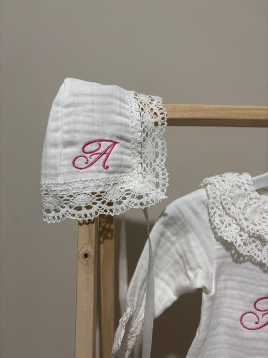 Özel Seri Dantelli Tulum-Şapka