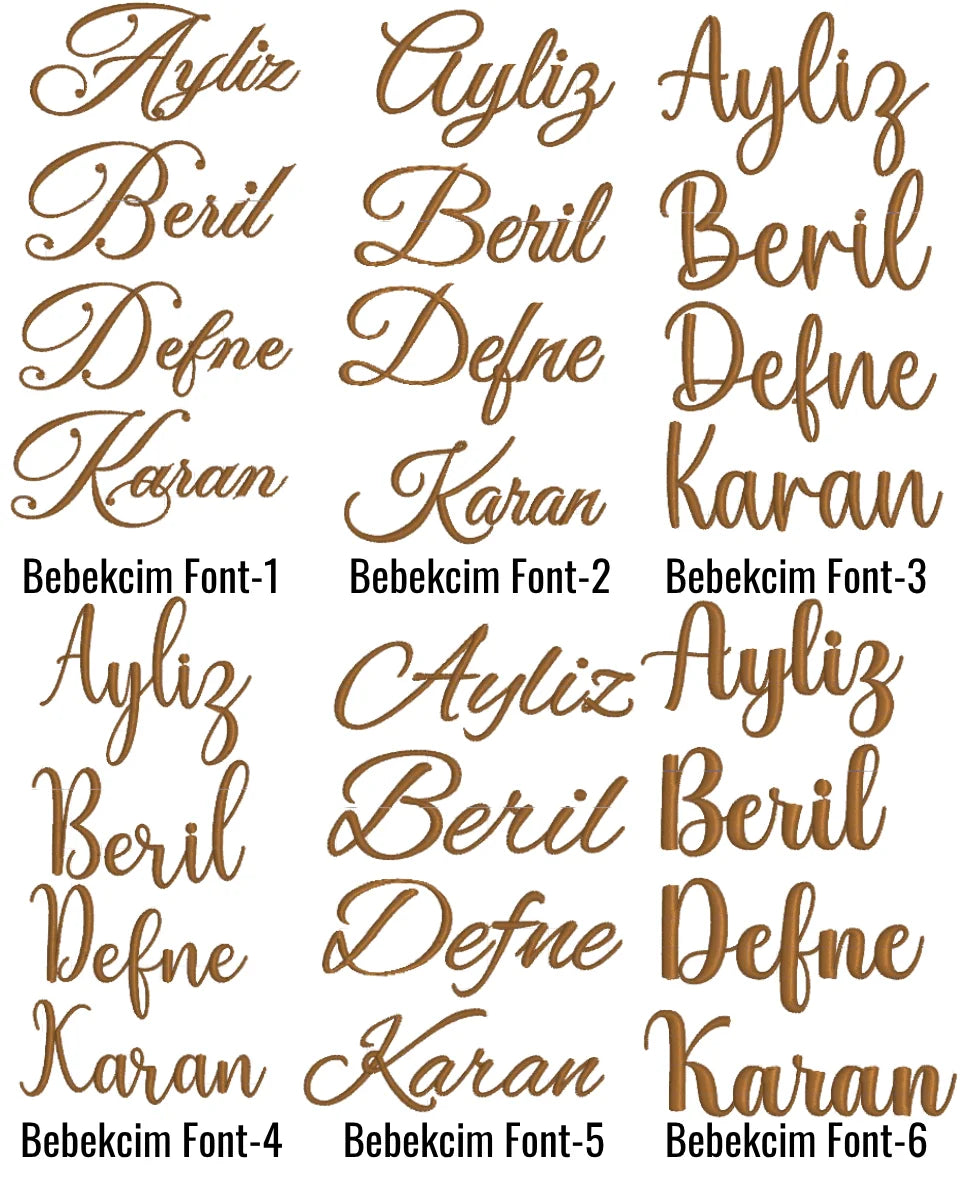 İsimli Hastane Çıkışı Yazı Fontları