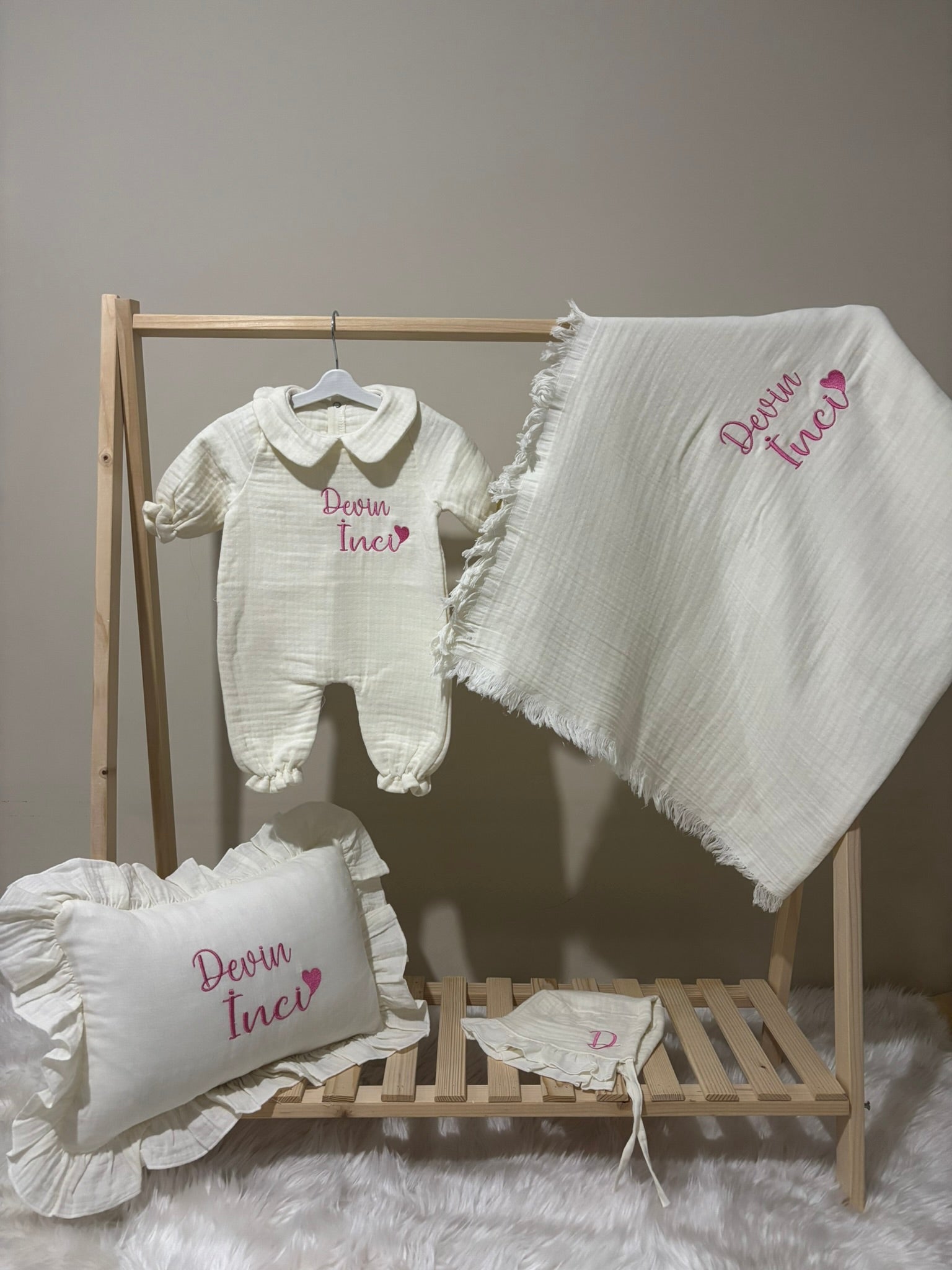 İsimli Yenidoğan Hastane Çıkışı Bebek Seti