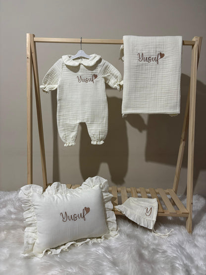 İsimli Hastane Çıkışı Bebek Seti 4lü