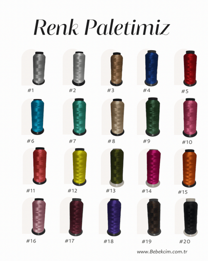 İsim İşlemeli Dantelli 3'lü Set - KASIM ÖZEL - Bebekcim